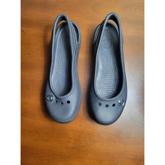 Crocs Women's Junior Kadee Ballet Flats Jeweled Size 3J Nice! - Picture 4 of 7